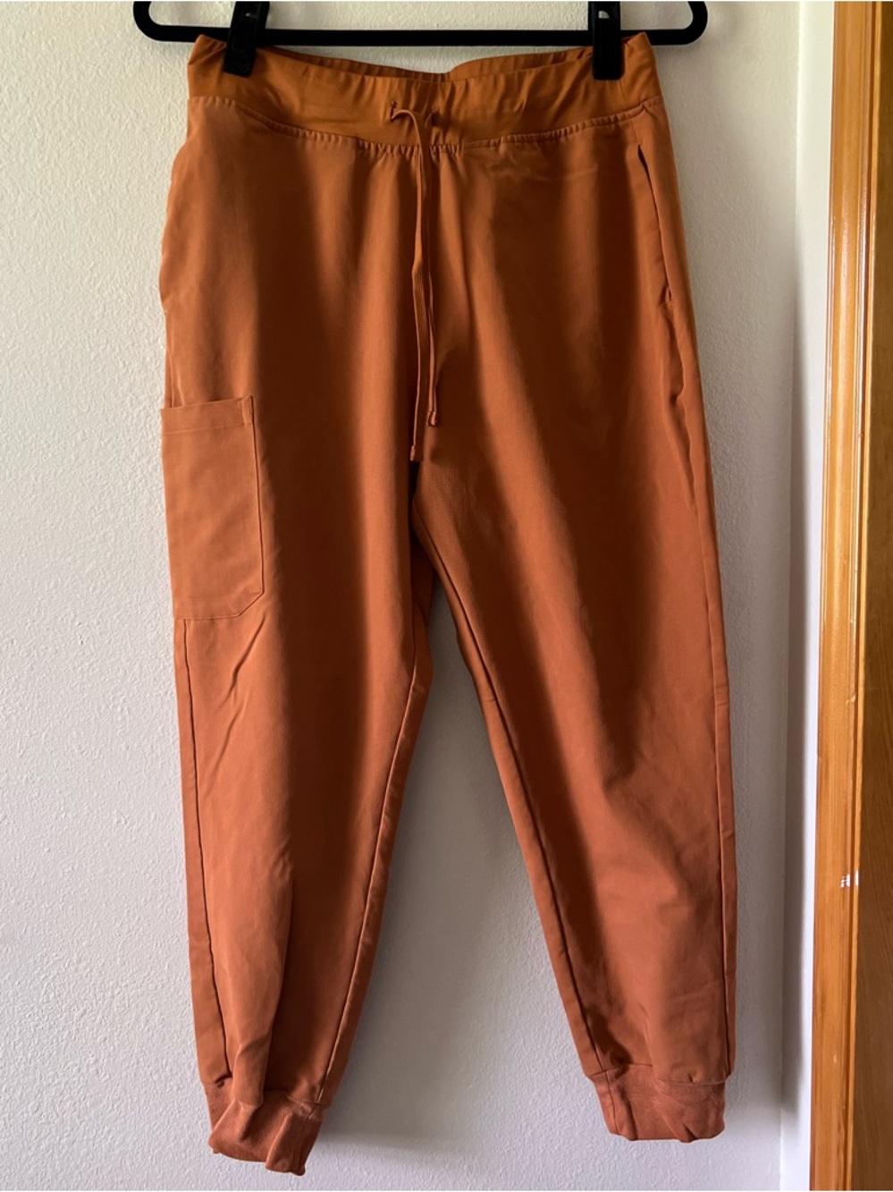 Mandala Scrubs, Women's, Burnt Orange, High Waisted Jogger's